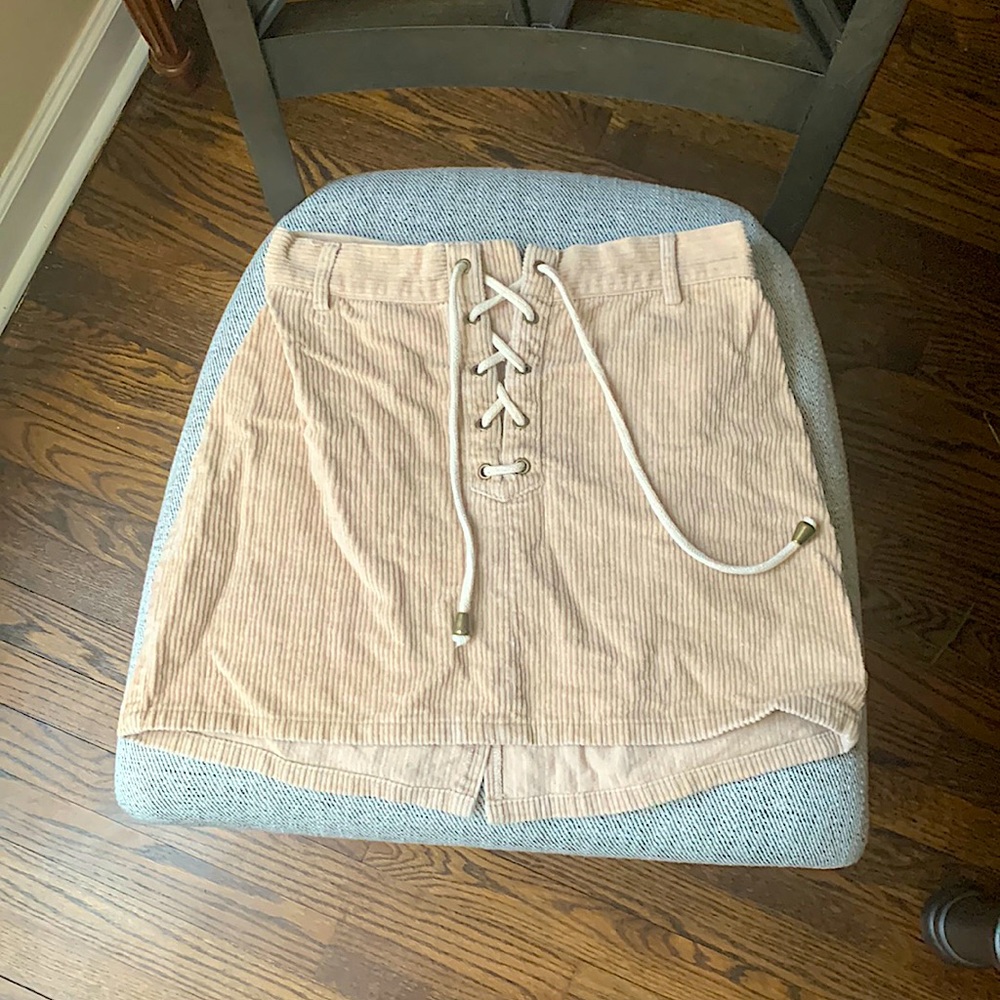 PAC Sun Beige Corduroy mini Skirt, Pacsun